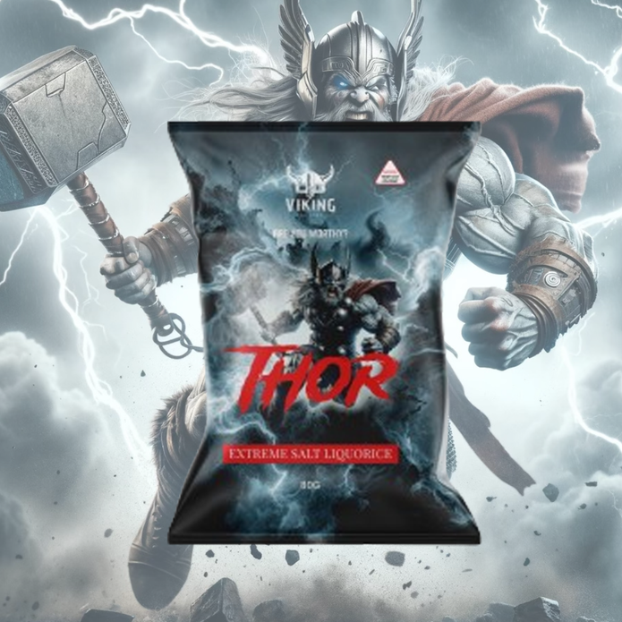 Thor Extreme salty Licorice 80 g