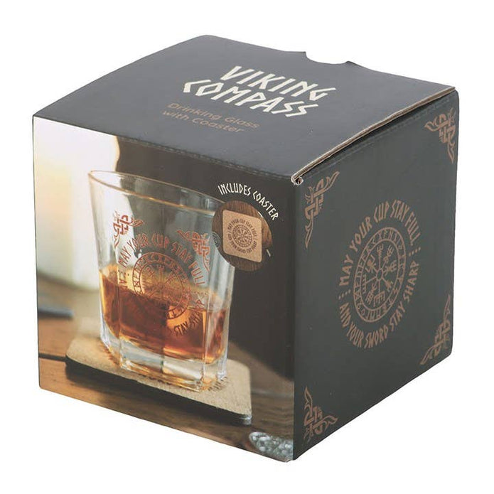 Viikinkilasi – Vegvisir-kompassi & lasinalunen