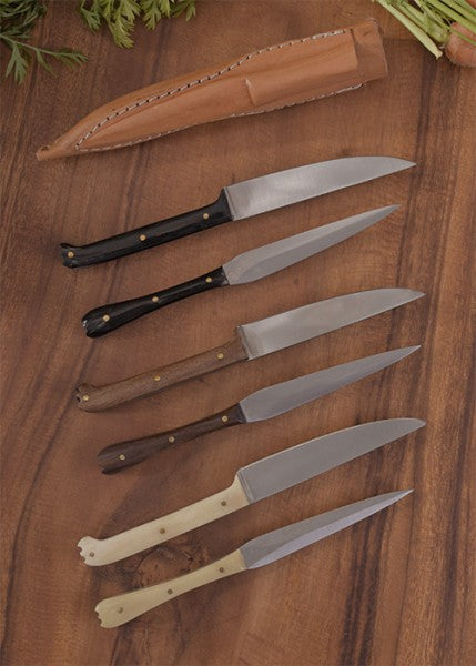 Keskiaikainen ruokailuvälinesetti, ruostumatonta terästä, n. 18 cm