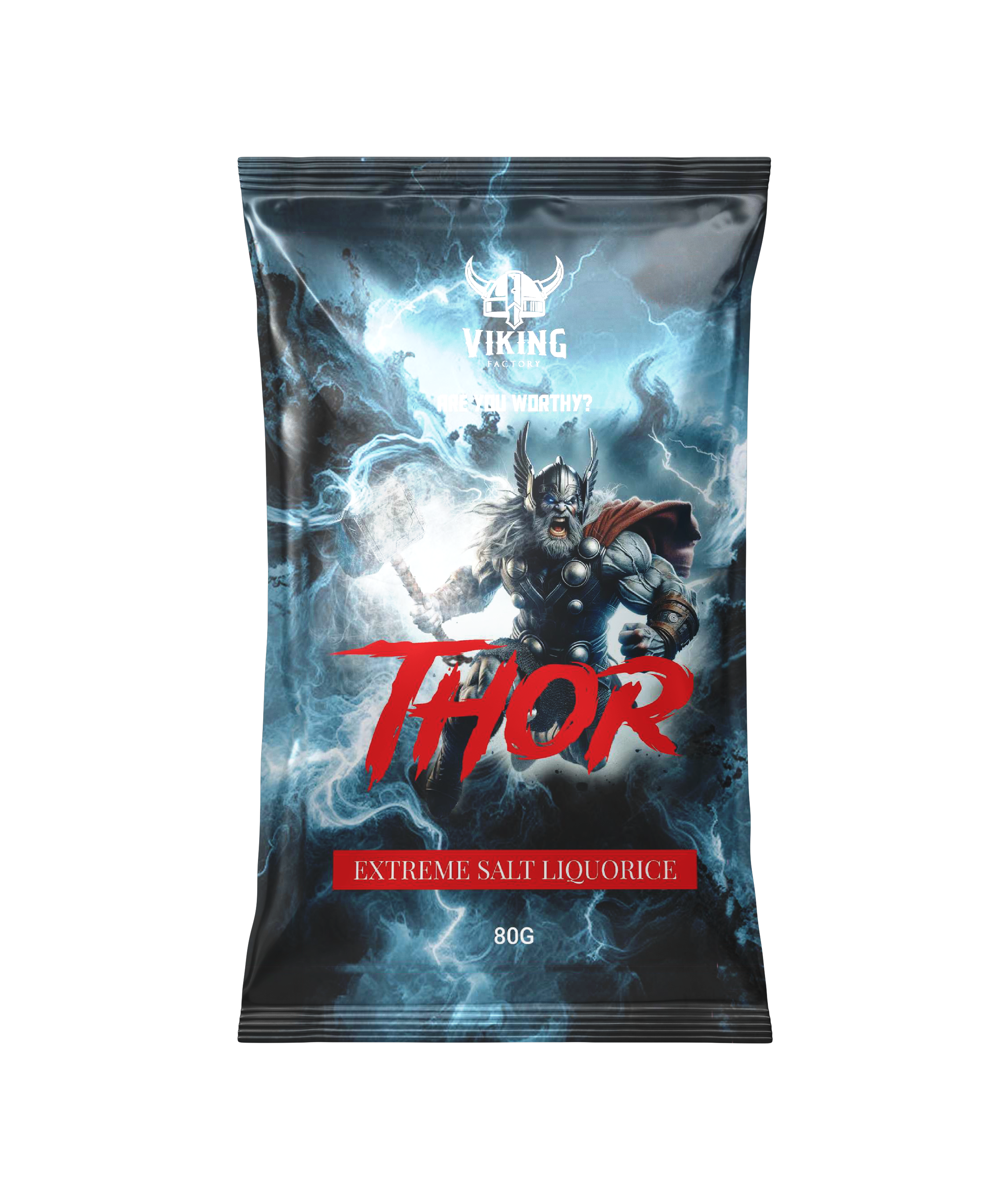 Thor Extreme salty Licorice 80 g