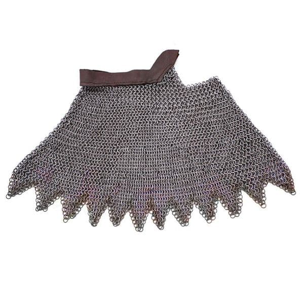 Mustaksi pinnoitettu rengashaarniskakaulasuoja – 8 mm