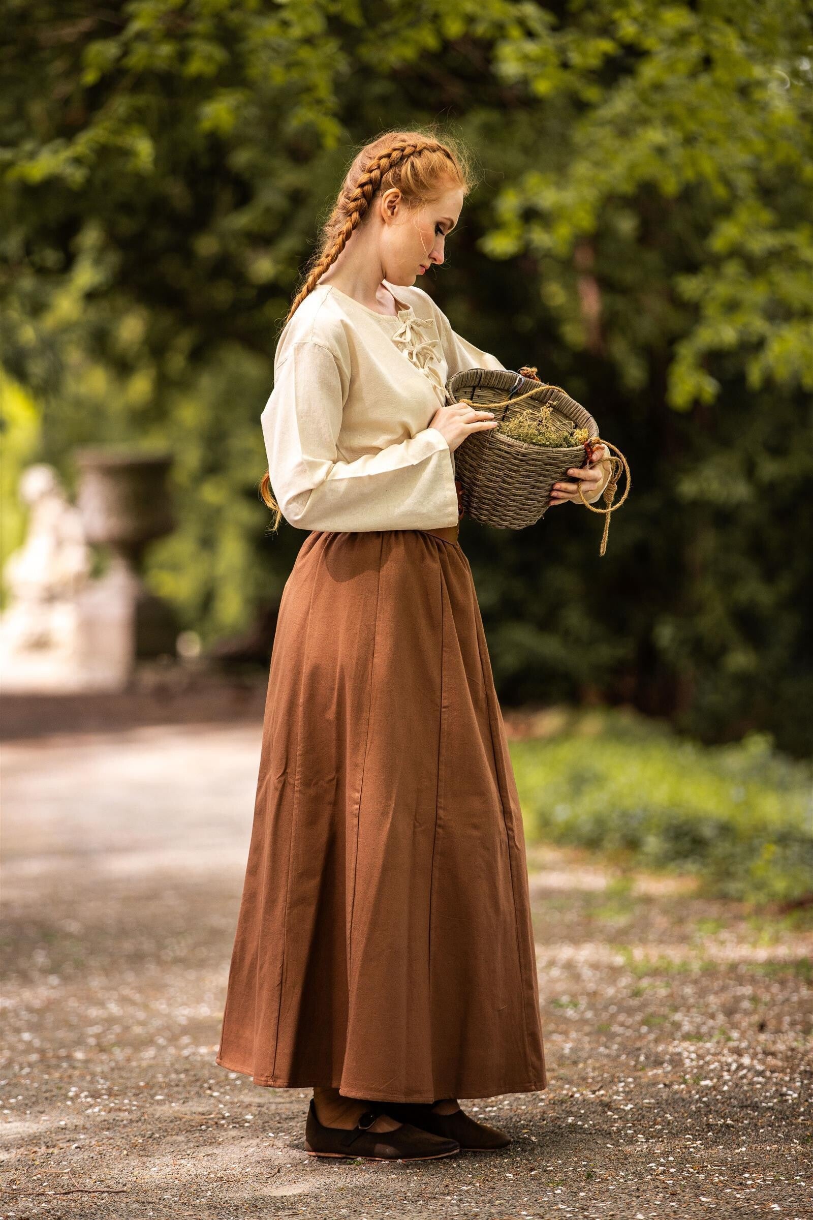 Smilla-keskiaikahame, paksua puuvillaa, eri värejä