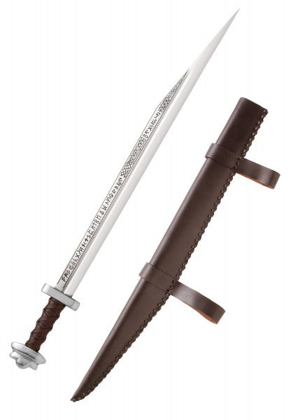 Seax, riimukoristeltu