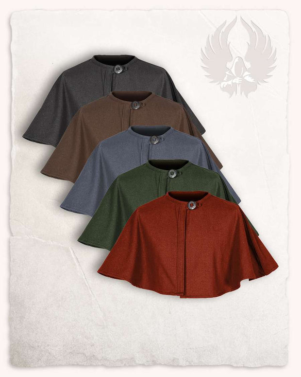 Bron pelerine, lyhyt viitta, puuvilla